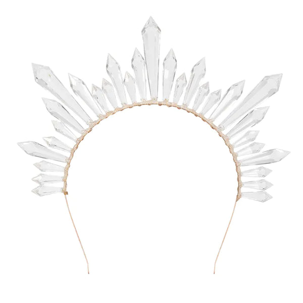 Metal tiara halo crown Saphira