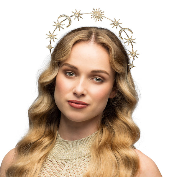 Metal tiara halo crown Calypso