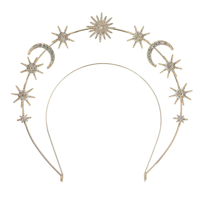 Metal tiara halo crown Calypso