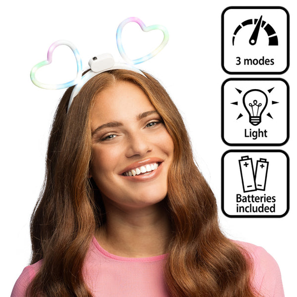 LED tiara Glowing hearts