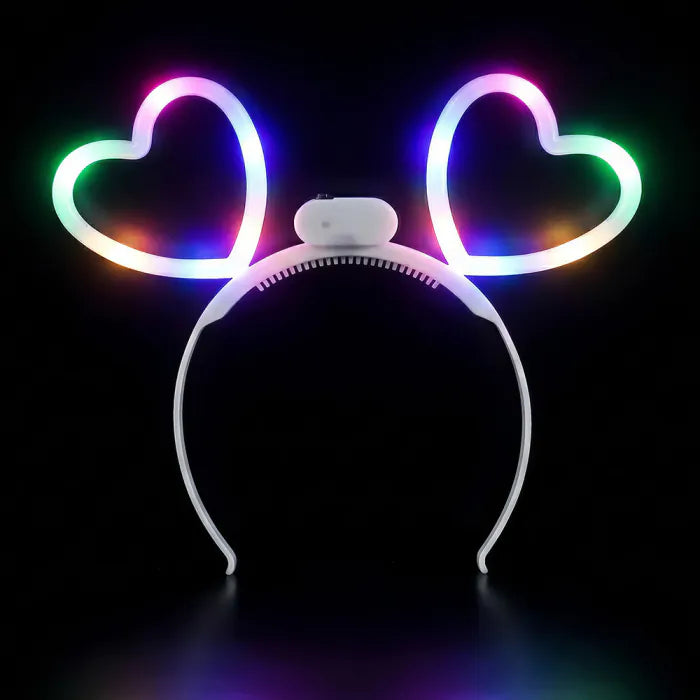 LED tiara Glowing hearts
