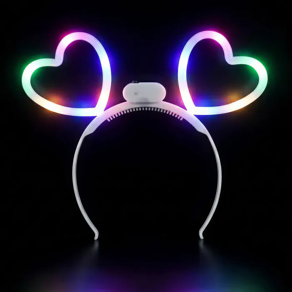 LED tiara Glowing hearts