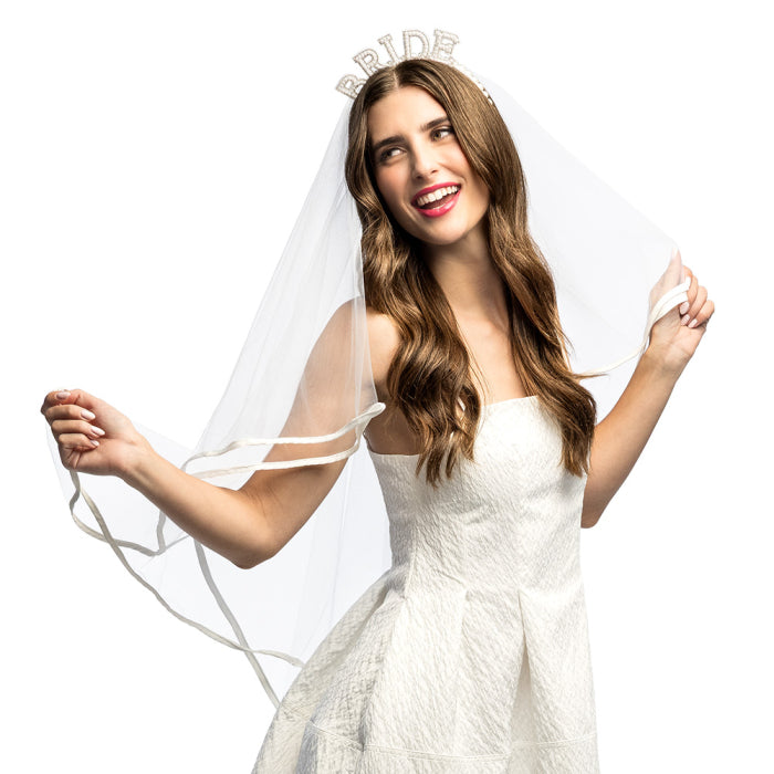 Tiara 'Bride' with veil