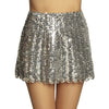 Mini skirt Sequins silver