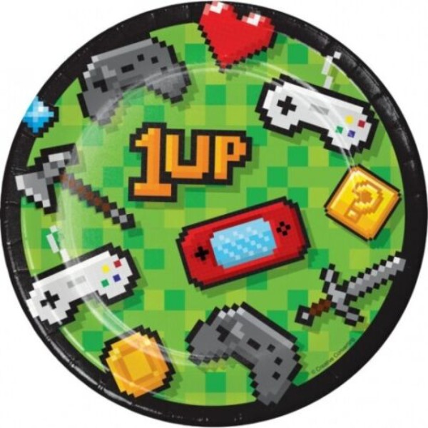 GAMER Paper Plates