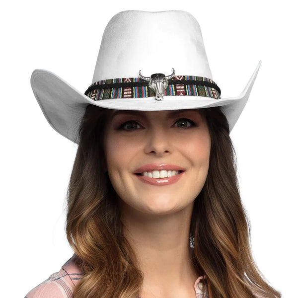 Cowboy hat Django white