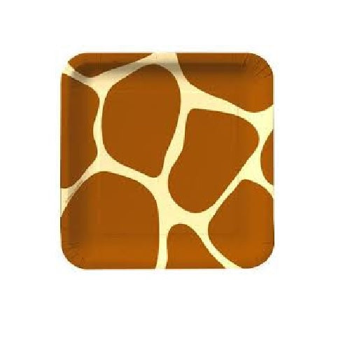 Animal Print Plates Giraffe Small