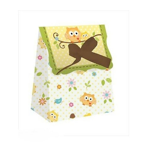 HAPPI TREE OWL SMALL PAPER FAVOR BAGS (12)