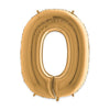 Number 0 - 40"balloon