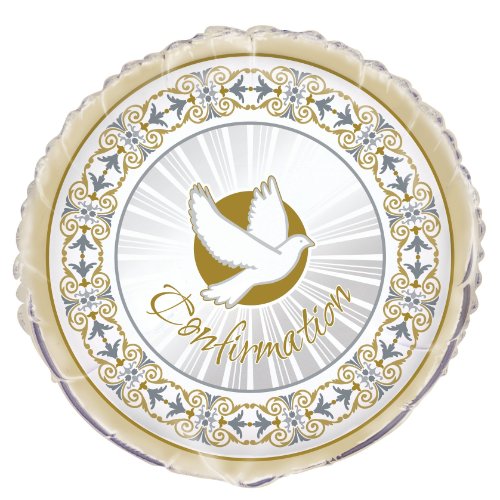 Balloon - Confirmation Gold and white