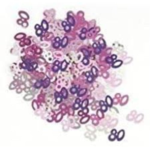Confetti-Age 80 Pink