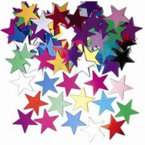 Confetti-Stars Coloured