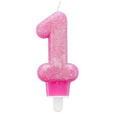 No. 1 glitter - pink
