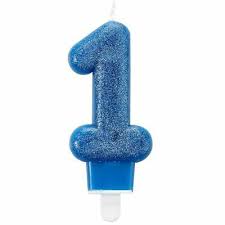 No. 1 blue glitter