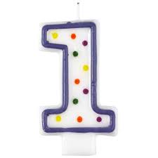 No. 1 White with coloured spots