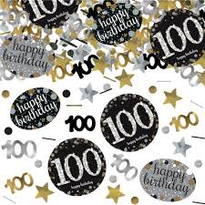 Confetti-Age 100 Gold