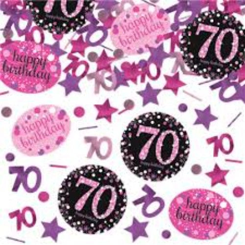 Confetti-Age 70 Pink
