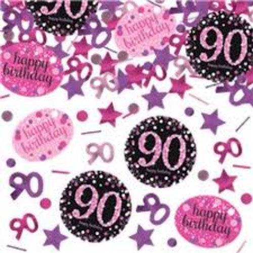 Confetti-Age 90 Pink