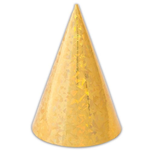 Party hats Olografici Gold