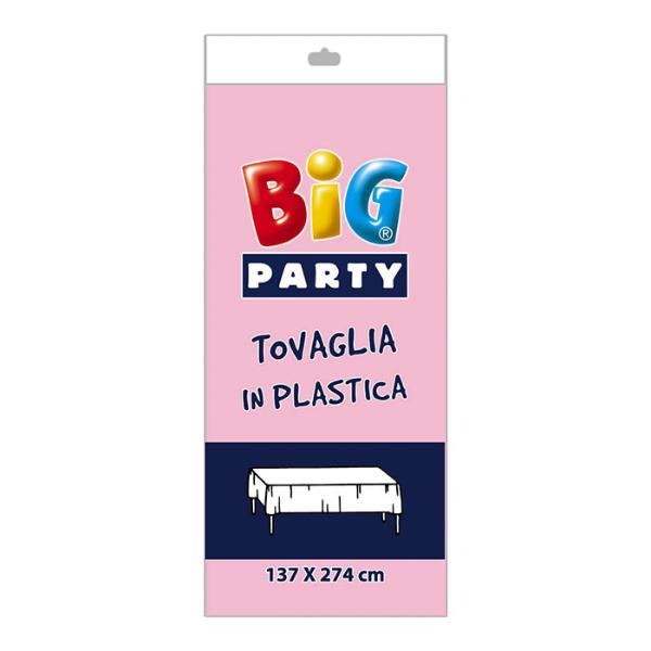 Plastic Table Cover Baby Pink