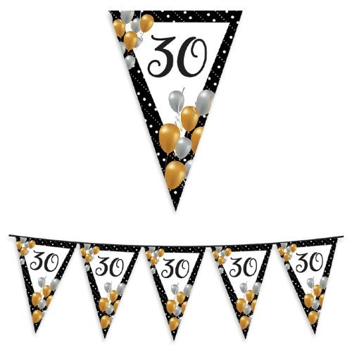 Flag Banner, Plastic 30th Years Prestige