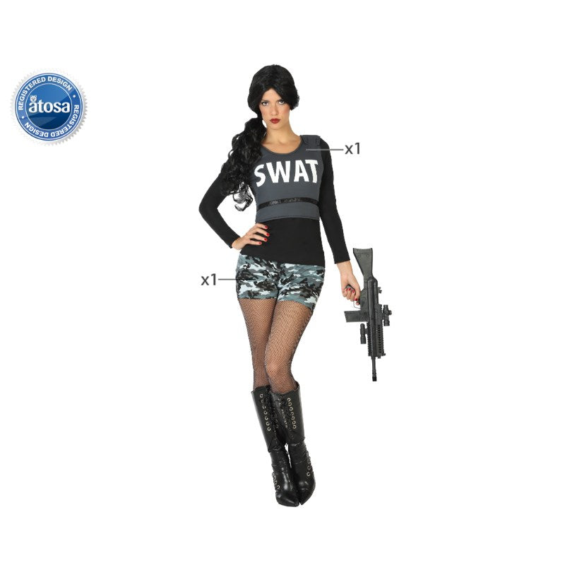 COSTUME POLICE SWAT M-L