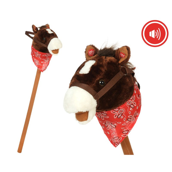BROWN HORSE W.SOUND 80 CM