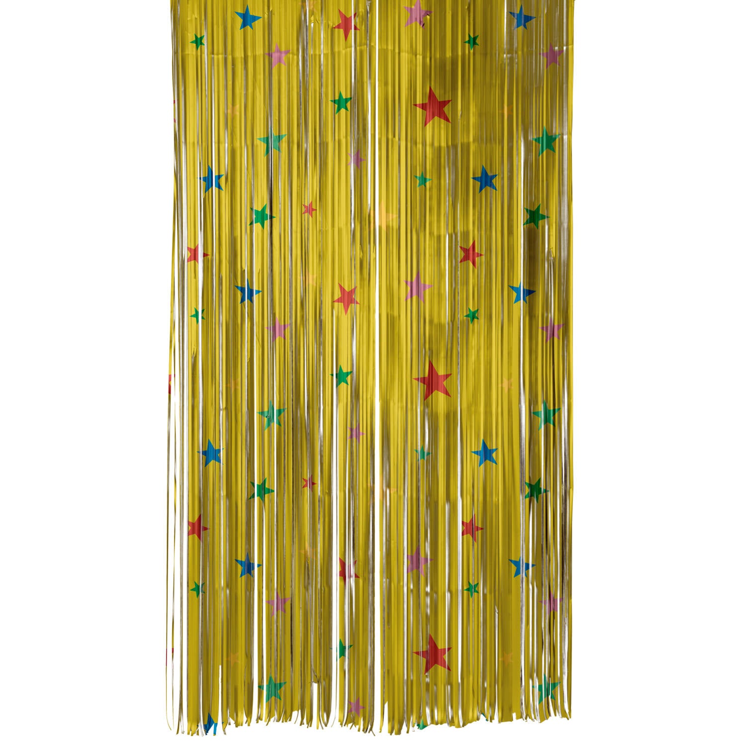 Party Curtain Gold Stars 2x1m