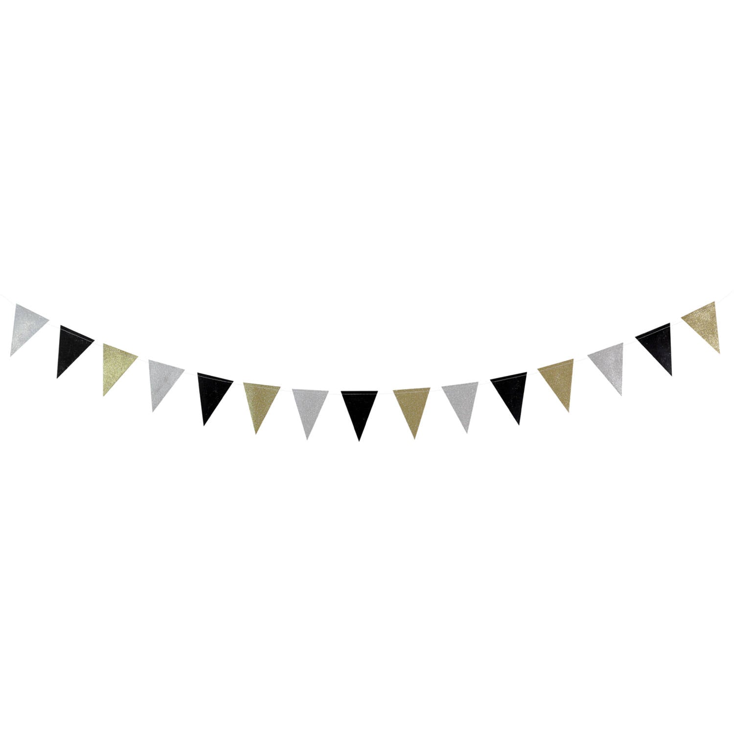 Mini Flagbanner Glitter 2,6m