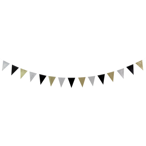 Mini Flagbanner Glitter 2,6m