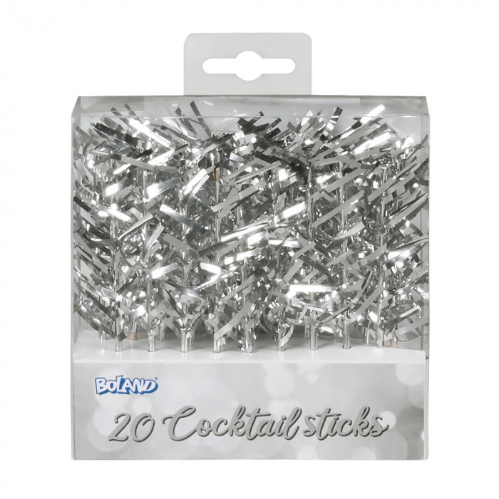 Cocktail sticks silver