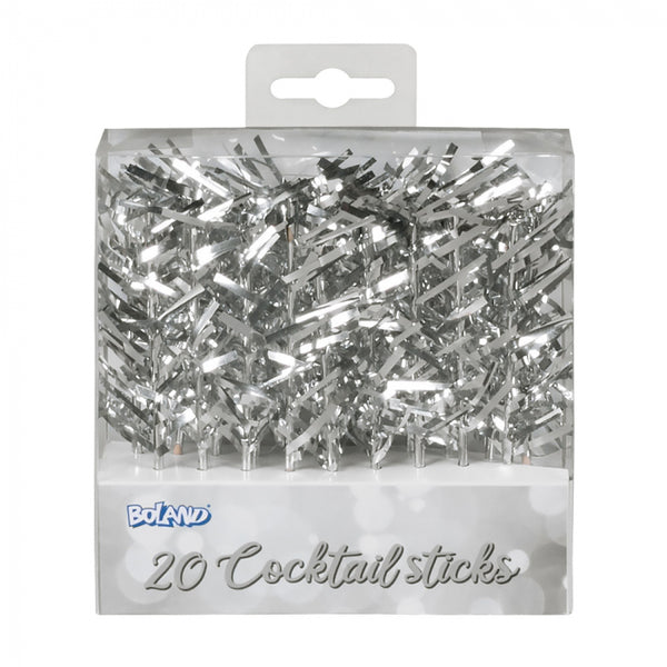 Cocktail sticks silver
