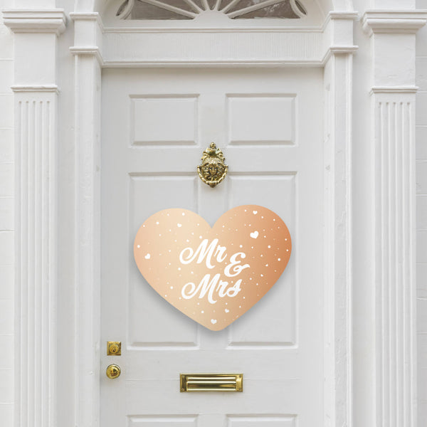 Door Cut-Out Wedding Rose Gold