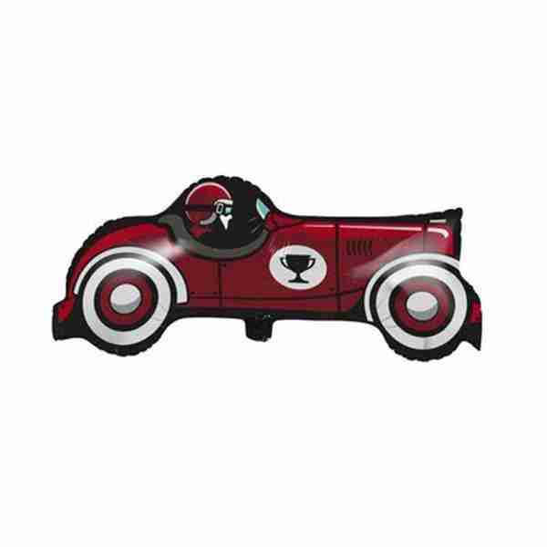 Foil Shape Red vintage car