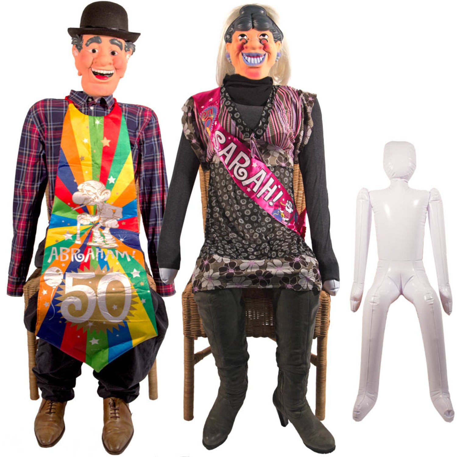 Inflatable Doll 50th Birthday Abraham or Sarah - 1.44 m