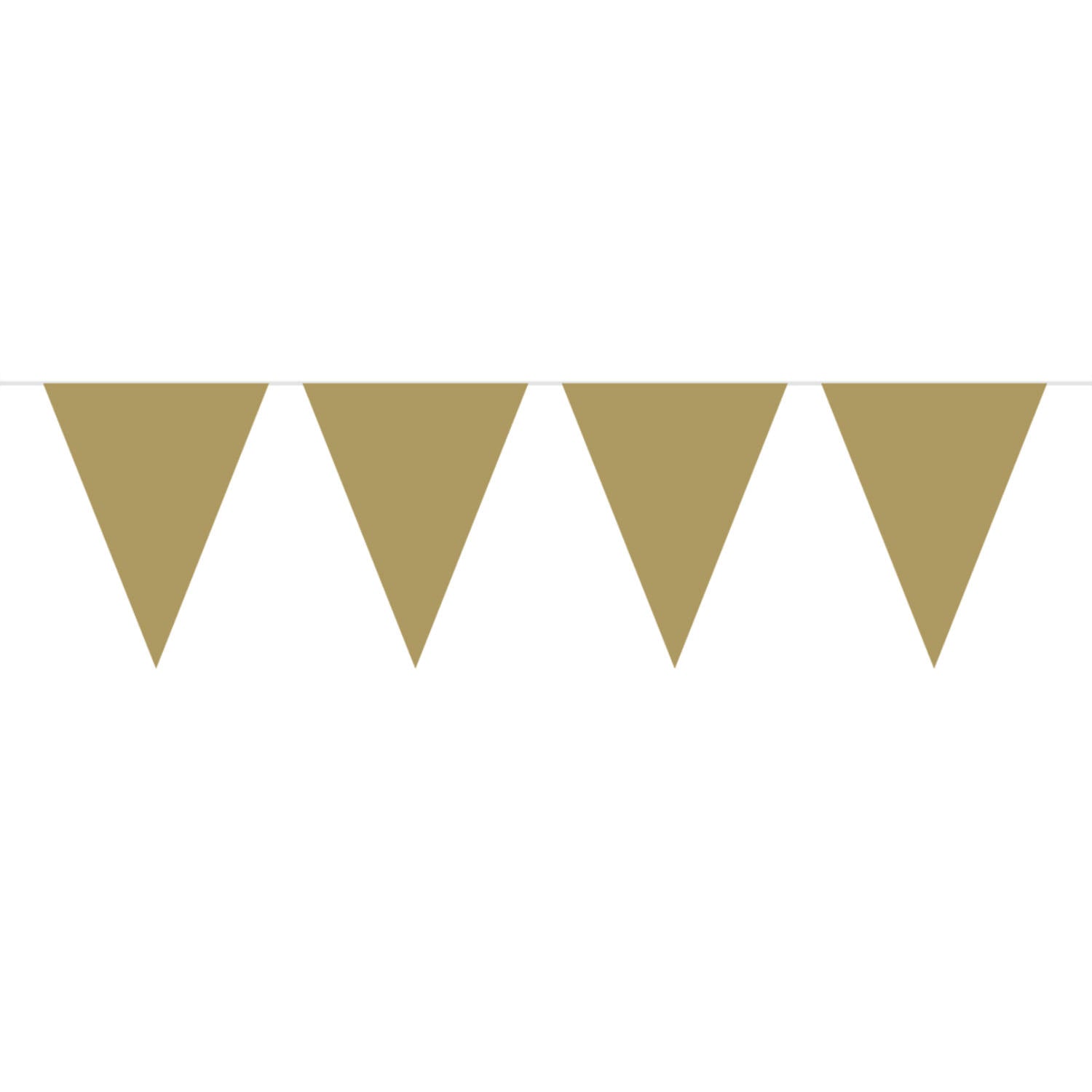 Bunting Garland Plain Gold - 10 m