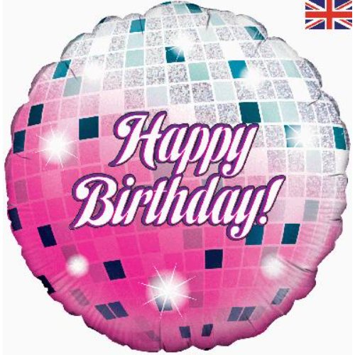 Glitterball Birthday Holographic 18