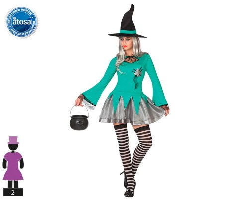 Costume Witch Green Xl