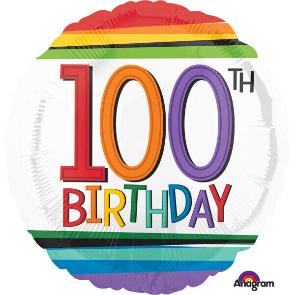 Balloon-100th Birthday Colourful