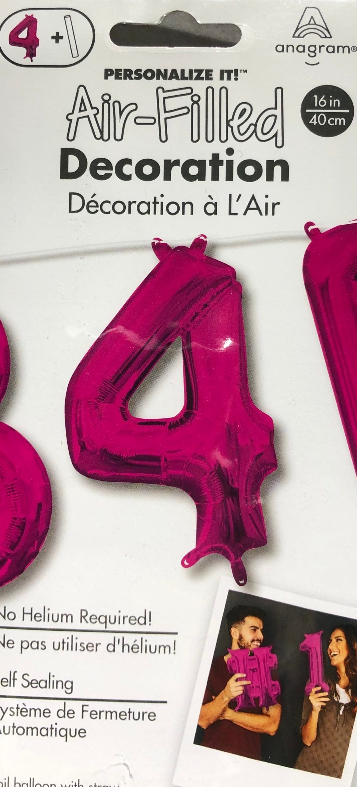 Air Filled no 4 Pink