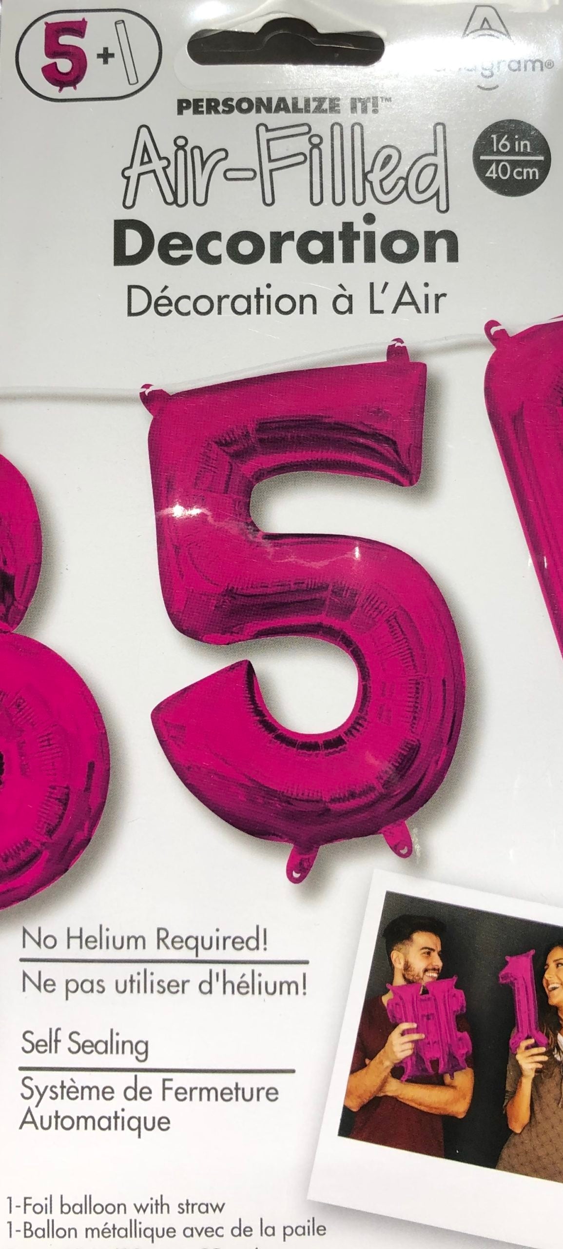 Air Filled no 5 Pink