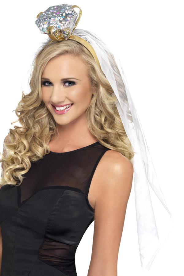 Hen Night Ring Headband, White