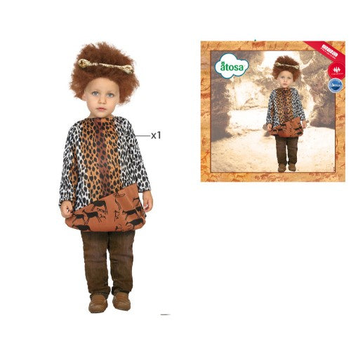 COSTUME CAVEMAN/CAVEWOMAN 0-6 MONTHS