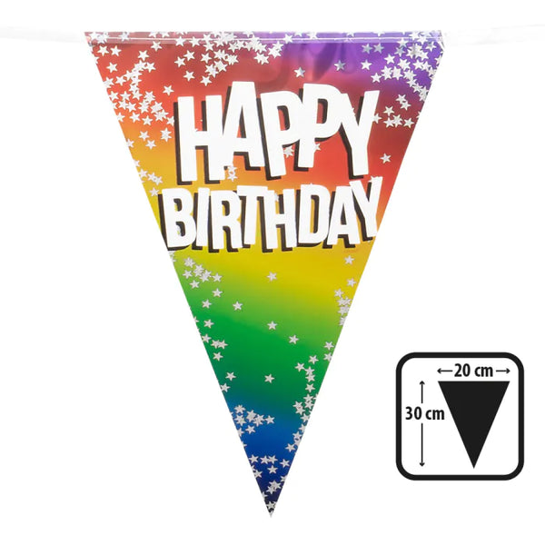 Foil bunting 'Happy Birthday'
