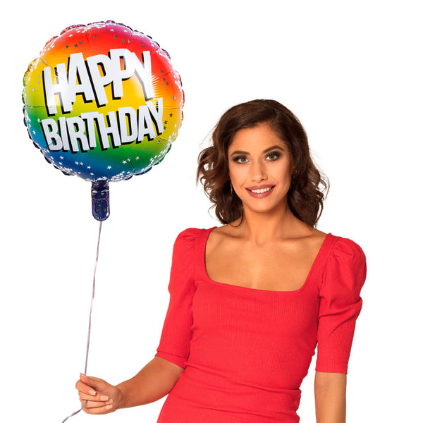 Foil balloon 'Happy Birthday'