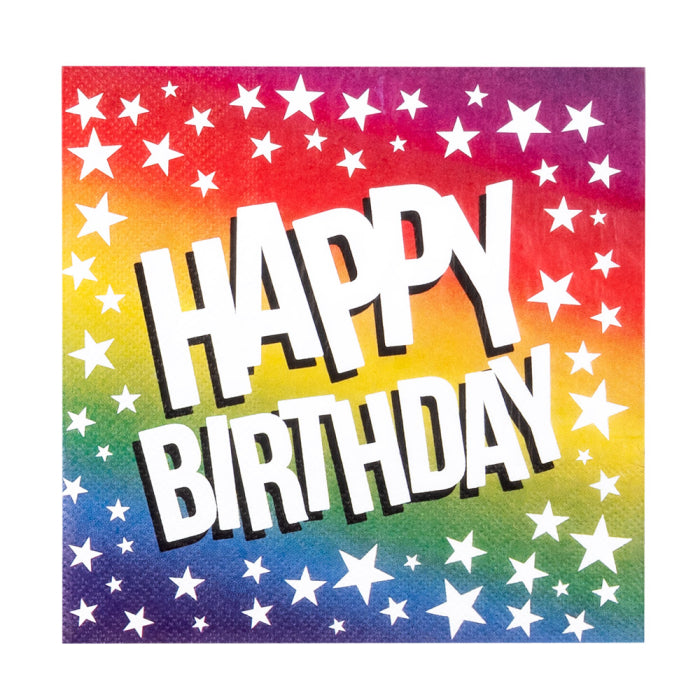 Paper napkins 'Happy Birthday'