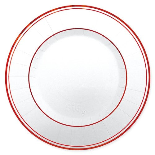 Plates Classic Red Metal