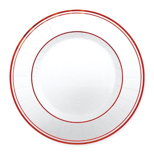 Plates Classic Red Metal