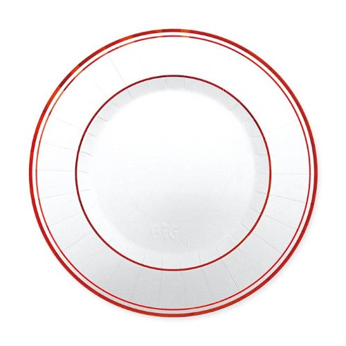 Plates Classic Red Metal