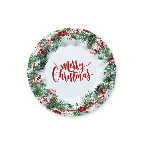Plates Merry Christmas